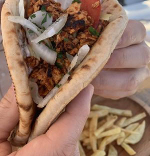 Pita gyros   at T Veg  in Rhodes