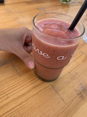 Strawberry smoothie  at T Veg  in Rhodes