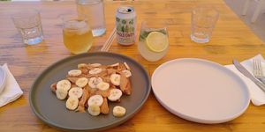 French Toast, Elderflower Softdrink and Homemade Lemonade at T Veg  in Rhodes