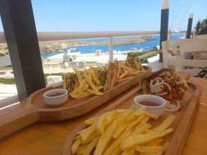Club Sandwich and Gyros at T Veg  in Rhodes