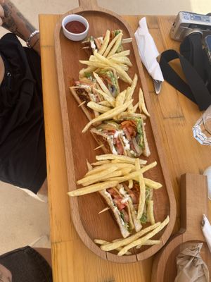 club sandwich  at T Veg  in Rhodes