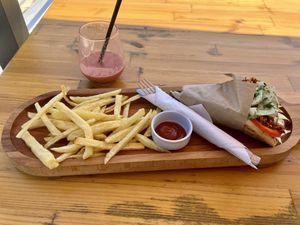 Vegan Pita Gyros 🥙   at T Veg  in Rhodes