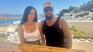 View from roof terrace   at T Veg  in Rhodes