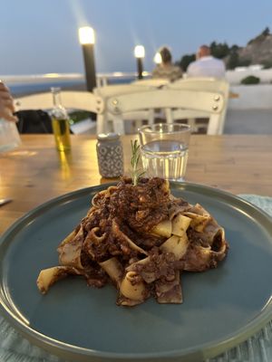 Pappardelle pasta  at T Veg  in Rhodes