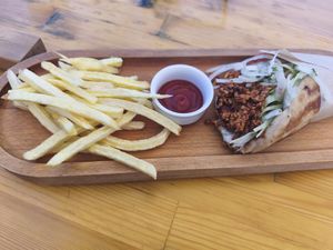 Gyros pita at T Veg  in Rhodes