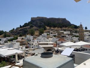View from the rooftop   at T Veg  in Rhodes