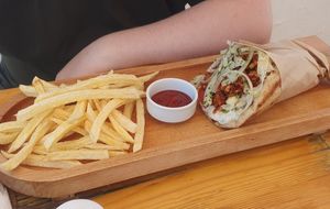 Gyros pita at T Veg  in Rhodes