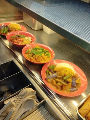 Real display  at Hong Yi Vegetarian 弘一斋 in Central Singapore