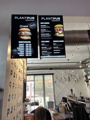 Menu  at PlantPub in San Luis Obispo