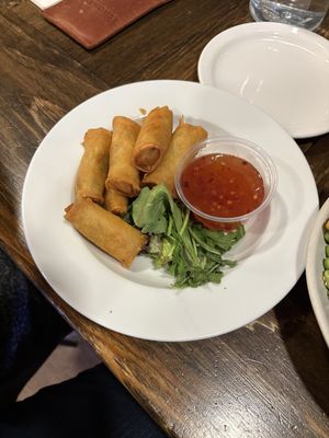 Warm Vegetable Spring Rolls  at Lakehouse in Wasagaming