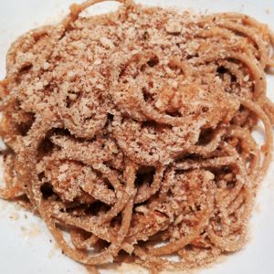 wholemeal spaghetti with pears and squash at I Sapori di Liila in Mentana