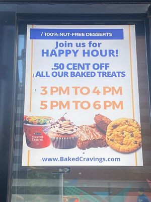 Happy Hour times   at Baked Cravings in New York City