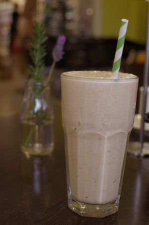 Salted Caramel Smoothie at Wray Organic Market & Cafe in Toowoomba