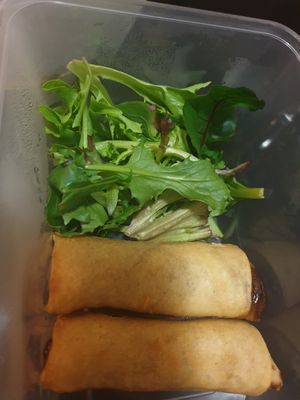 Vegan spring rolls at Thai on Ipswich in Ipswich