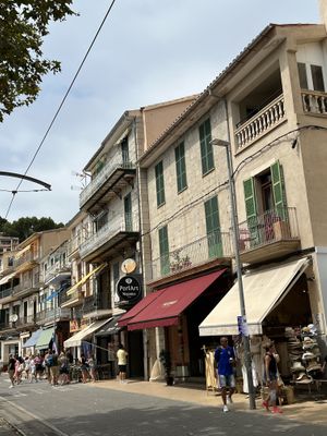 On Main Street at the harbour. Directly at tram station. 🚉   at Murmui in Mallorca