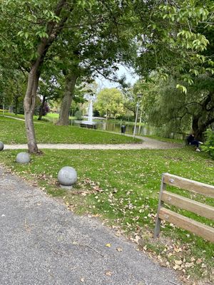 Outside park area  at Miss Maddy in Delft