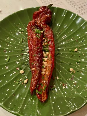 Roasted pointed pepper at Miss Maddy in Delft