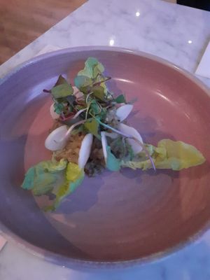 Eggplant caviar at Miss Maddy in Delft