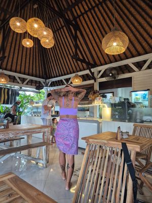 Imside the restaurant at Dapur Kecil Lembongan in Lembongan