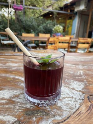 Red ice tea  at All Vegan in Antalya