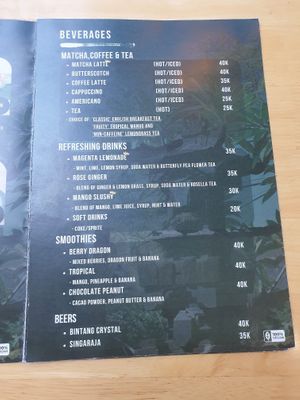 Menu at Sauce Tree Sanur: Plant Based Cafe in Sanur