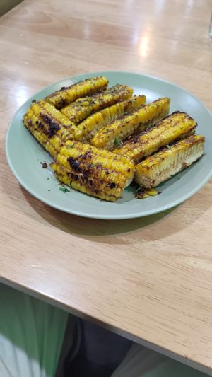 Corn ribs, look inconspicuous but are delicious at Sauce Tree Sanur: Plant Based Cafe in Sanur