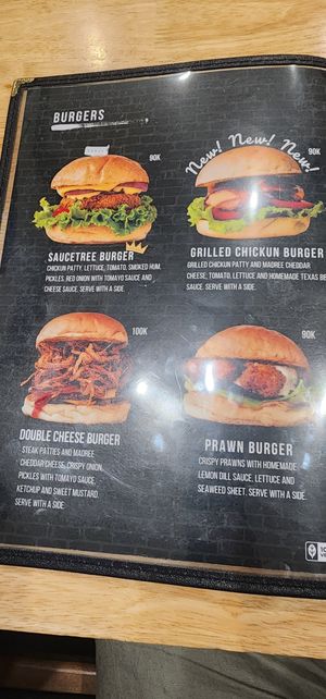 Burger Menu 1 - September 2024 at Sauce Tree Sanur: Plant Based Cafe in Sanur