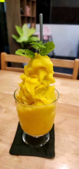 Mango Slushy at Sauce Tree Sanur: Plant Based Cafe in Sanur