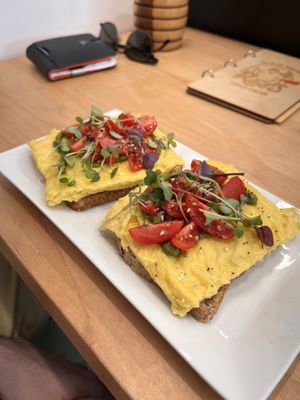 Avocado with Just Egg   at Red's Leaf Café in Metuchen
