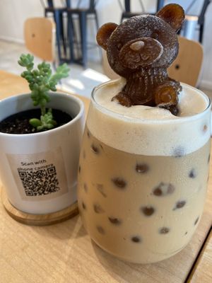 Iced coffeee  at Red's Leaf Café in Metuchen
