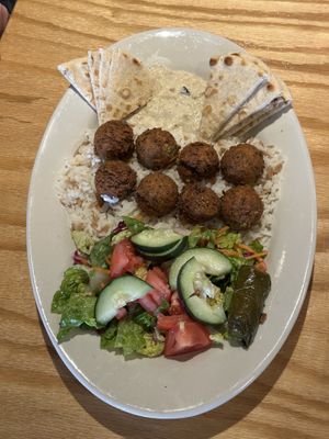 Falafel platter  at Med Box Grill in Chanhassen