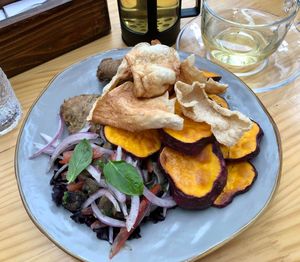 Chicharrón Arequipeño at Lounge del Brujo Centro Histórico in Arequipa