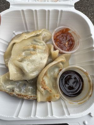 Mushroom dumplings   at Kam Wai Dim Sum in Vancouver