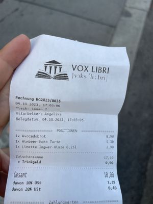   at Vox Libri in Vienna