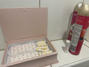 Free period products in the restroom💗 at Vox Libri in Vienna