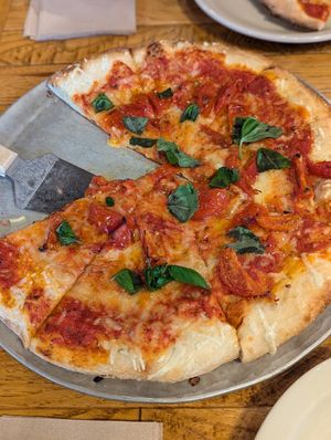 Vegan Margherita at The Mitten Brewing Co in Grand Rapids