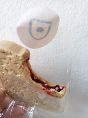 Chocolate toastie filled with "jam" at Dulceria in Vienna