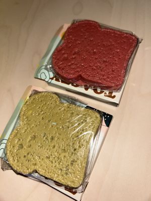 toasty pistachio raspberry, toasty strawberry nougat  at Dulceria in Vienna