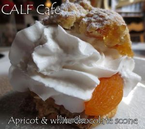 Cream scones at Duke Bullock's Vegan Cafe in Scarborough