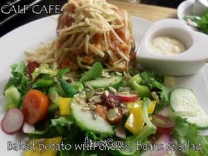 Baked potatos at Duke Bullock's Vegan Cafe in Scarborough