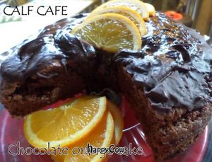 Chocolate orange cake at Duke Bullock's Vegan Cafe in Scarborough