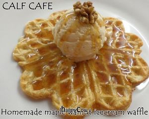 waffles at Duke Bullock's Vegan Cafe in Scarborough