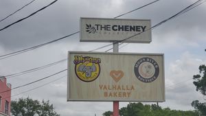 Outside sign at Valhalla Bakery in Orlando