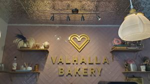 Inside sign at Valhalla Bakery in Orlando