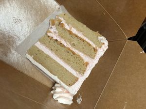 almond rose cake  at Valhalla Bakery in Orlando