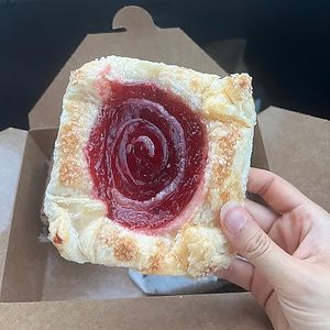 raspberry cream cheese danish at Valhalla Bakery in Orlando