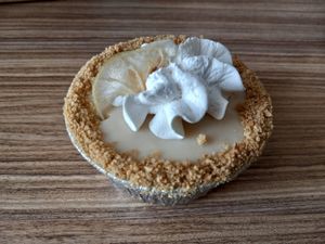 Mini key lime cream pie tart at Valhalla Bakery in Orlando