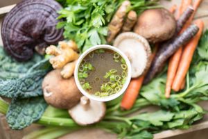 Blue Zone Broth at Plantae & Fungi in Cambria
