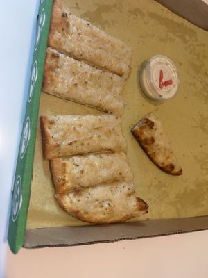 vegan cheesy bread and ranch!   at Pizza Point in Burien