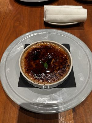 Banana Crème Brûlée (?) I think it was    at The Burn  in Tokyo